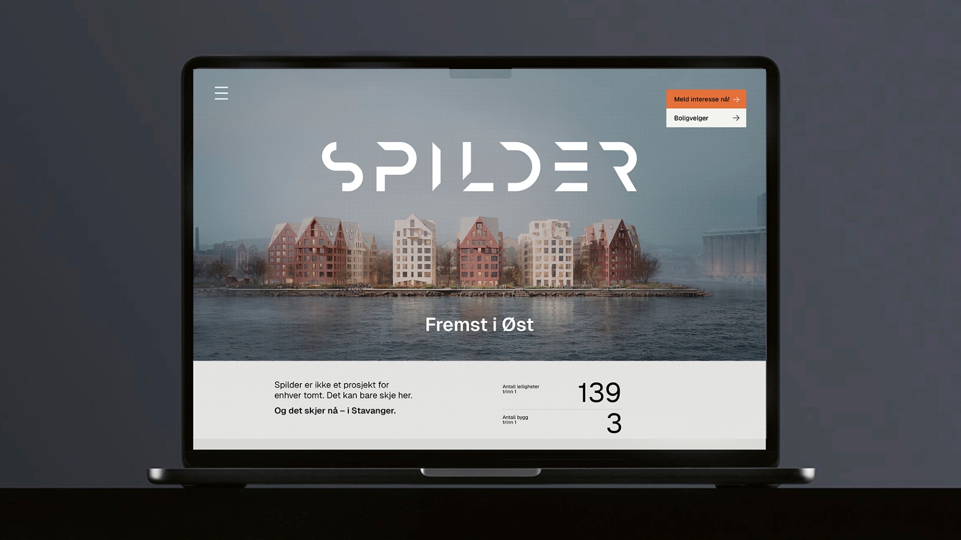 Nettside for prosjektet - under utvikling