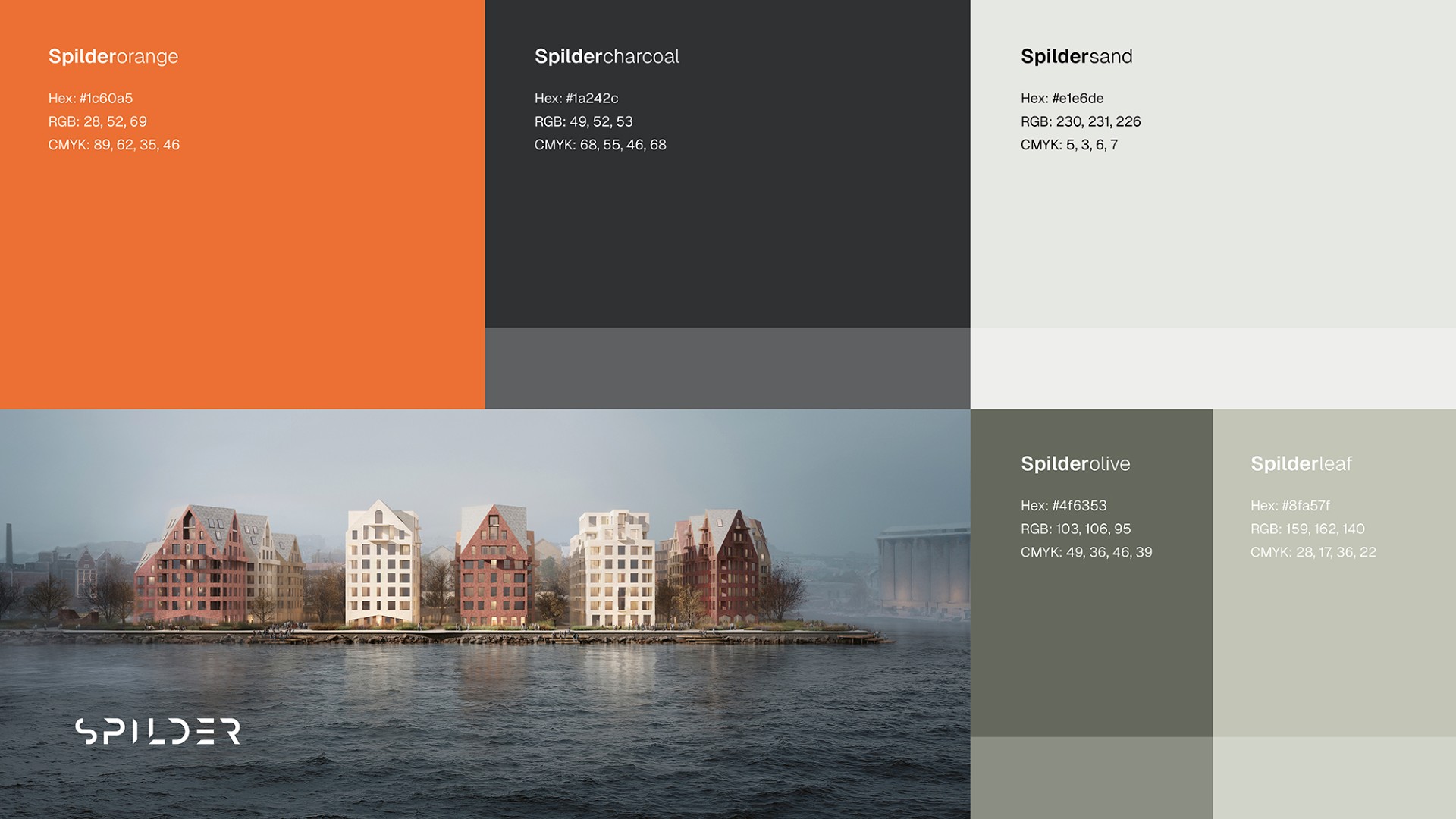 Spilders fargepalett 