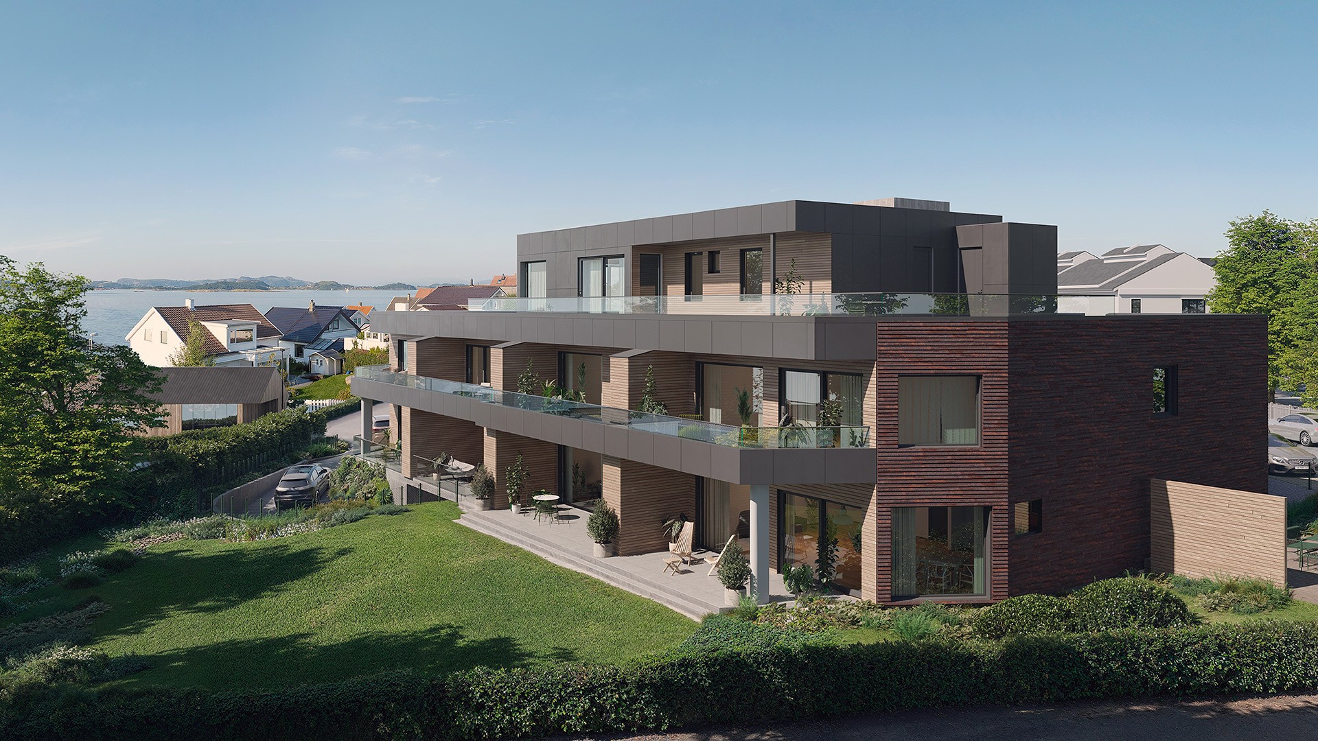 3D-illustrasjon for Grødem Utsyn 