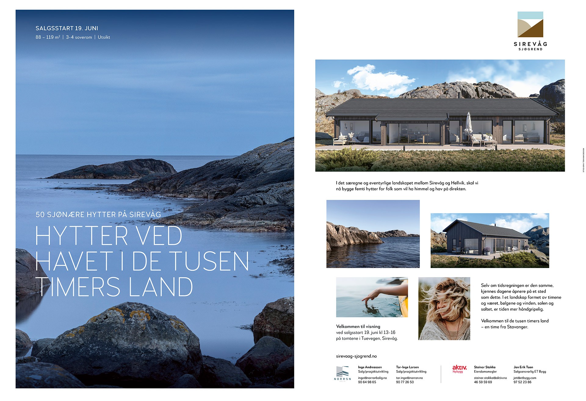 Annonsekampanje Sirevåg Sjøgrend