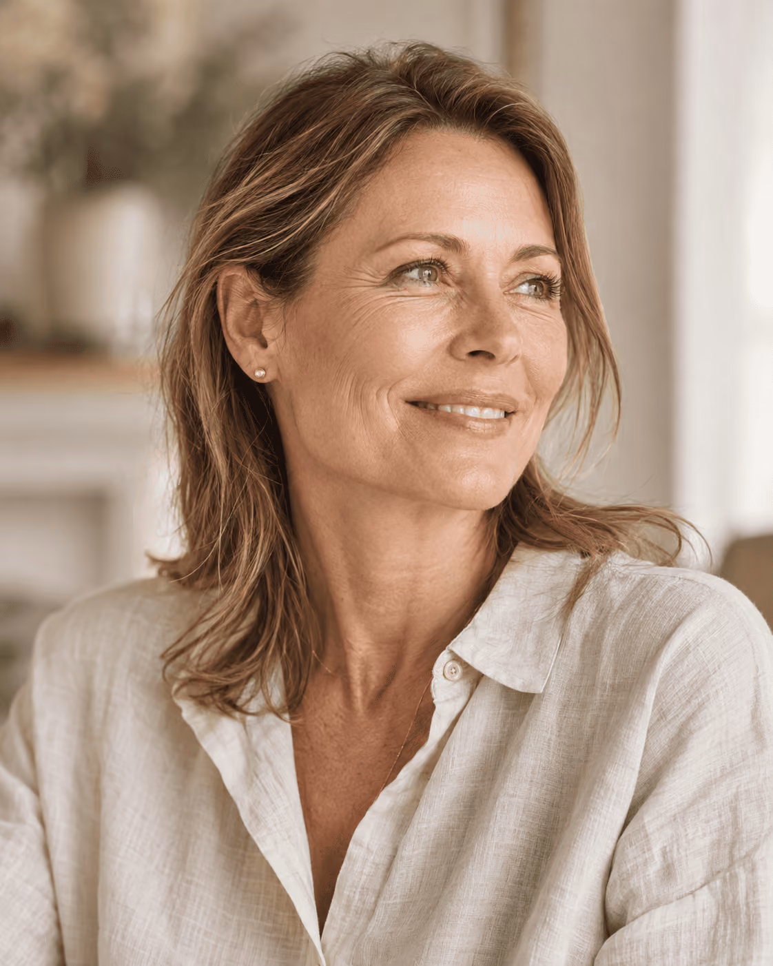 Visage au résultat naturel, sans effet tiré, objectif commun du Deep Plane et des fils tenseurs