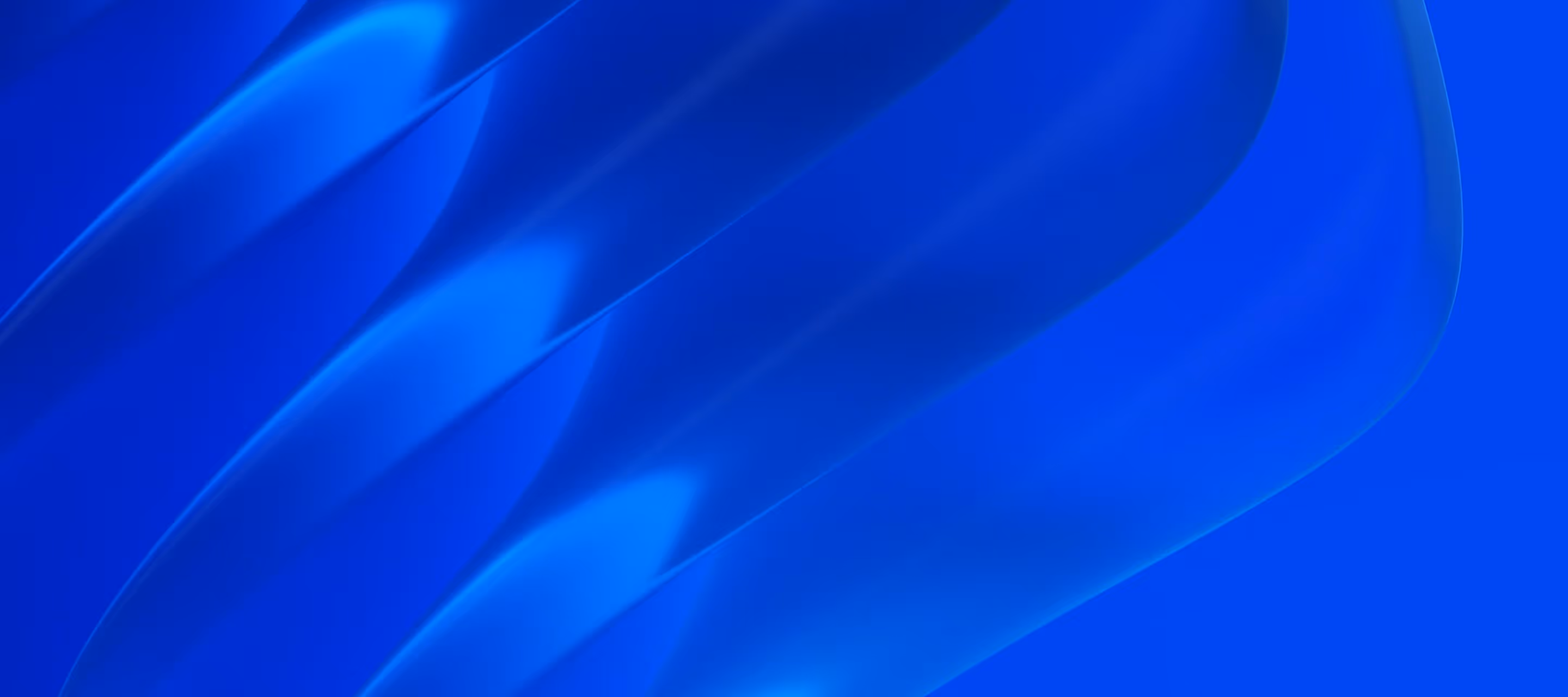 Abstract layered blue design with smooth curved lines creating a sense of depth and motion.
