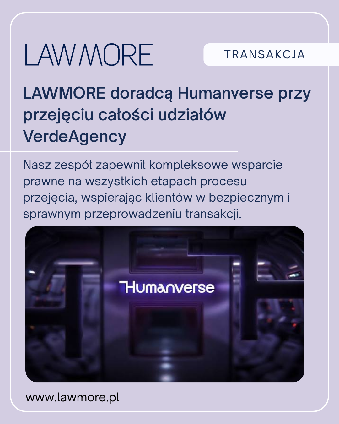 Lawmore - dradzwtwo przy przejęciu udziałów spółki