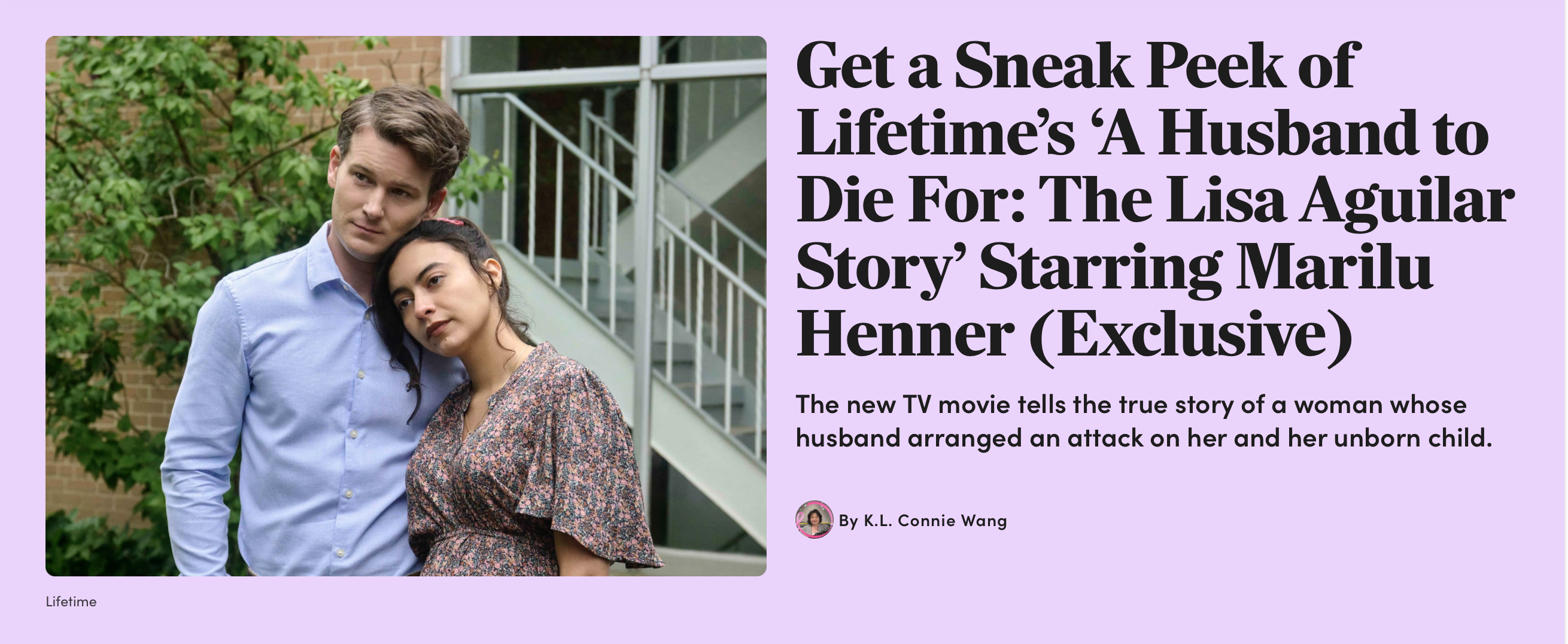 Get a Sneak Peek of Lifetime’s ‘A Husband to Die For: The Lisa Aguilar Story’ Starring Marilu Henner (Exclusive)