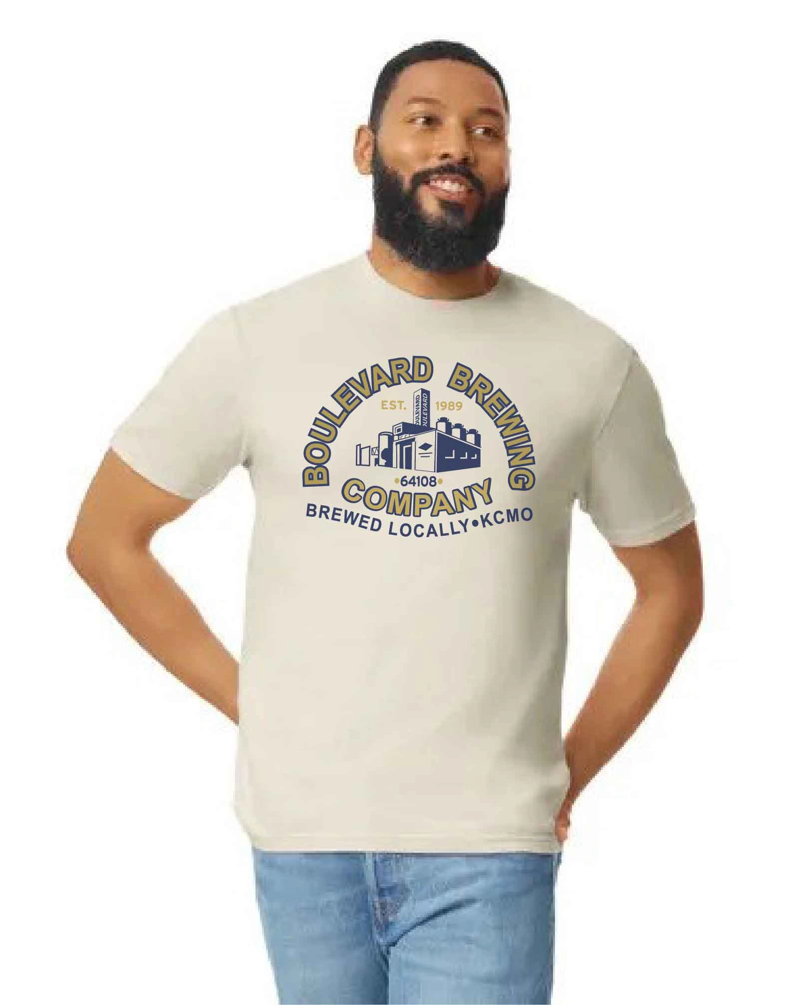 Boulevard Brewing tshirt design tan