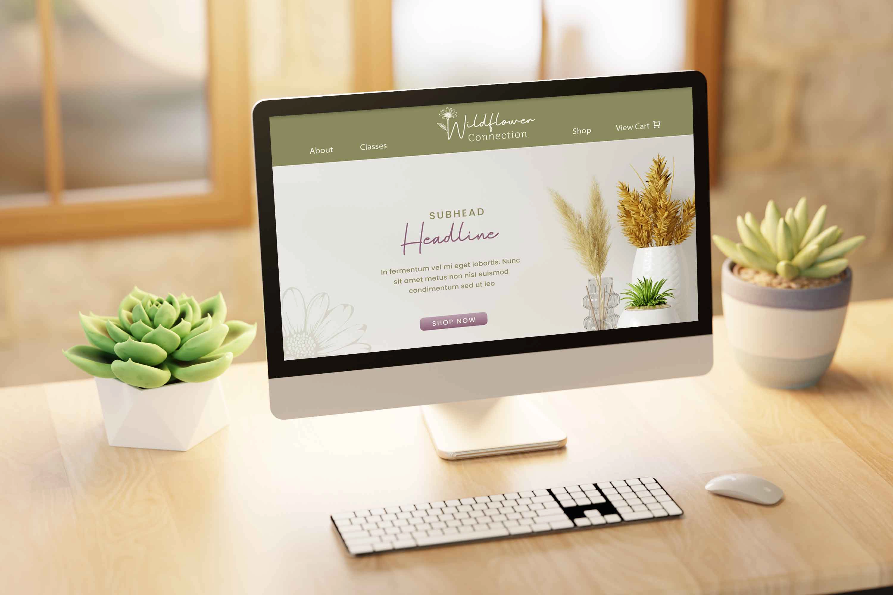 Wildflower website computer
