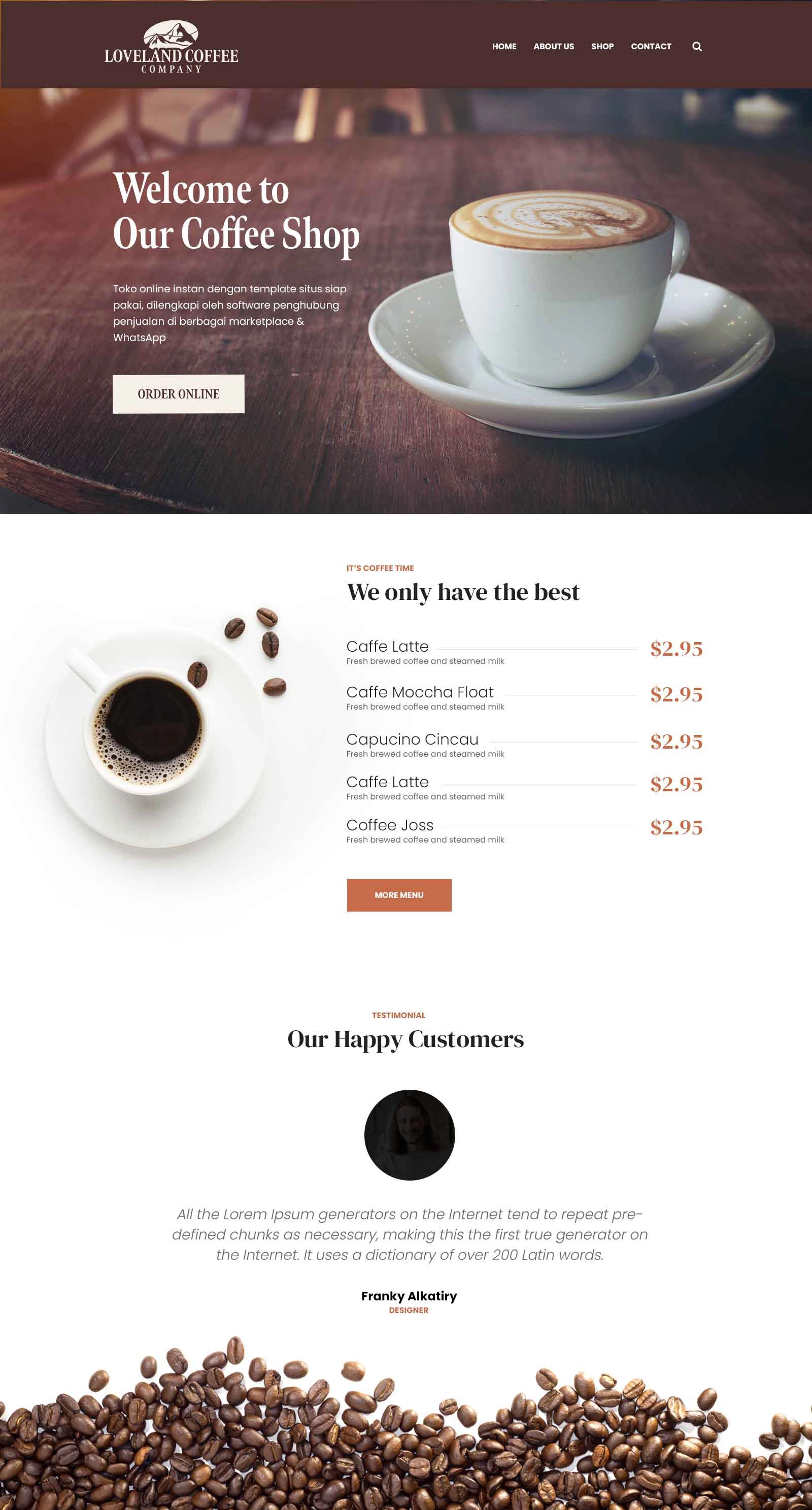 Loveland Coffee Co Web