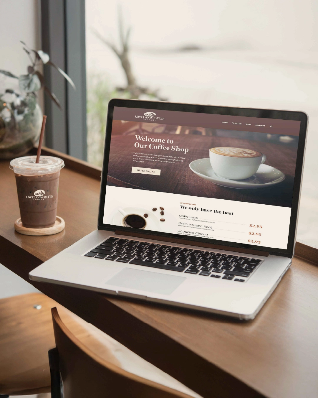 Loveland Coffee Co Web Mockup