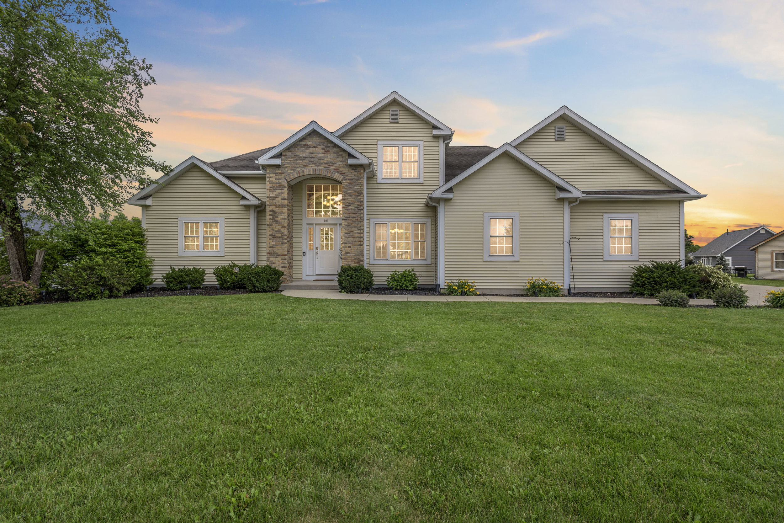 Custom-Built Hunters Glen Home with Main-Level Primary Suite & 3-Car Garage