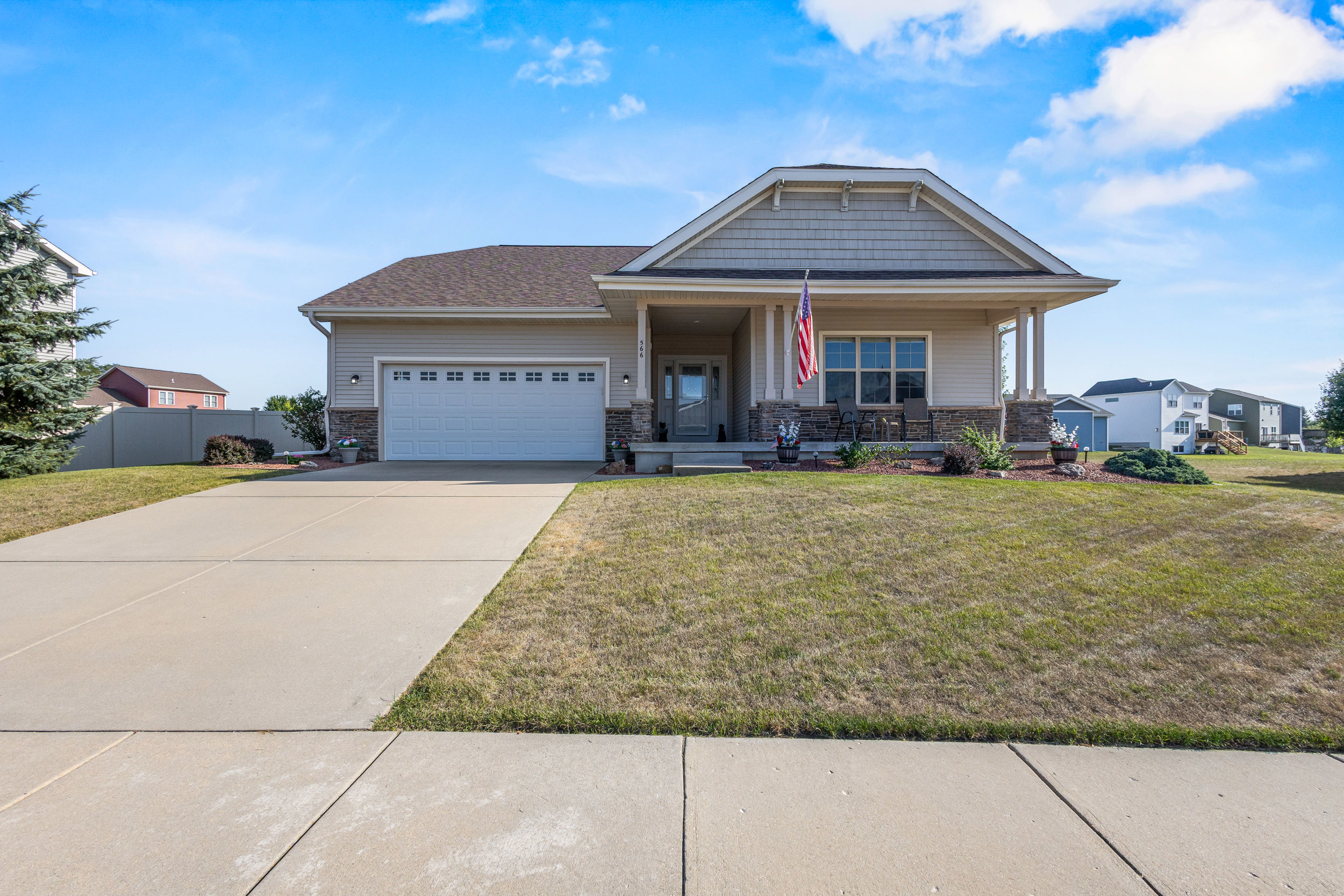 Move-In Ready Ranch Home in Marshall, WI with New Roof & Fenced Yard