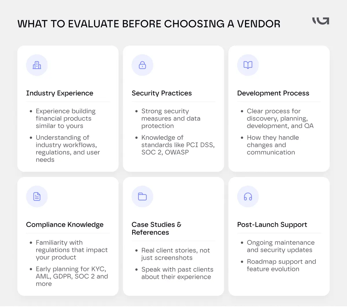 what to evaluate before choosing a vendor