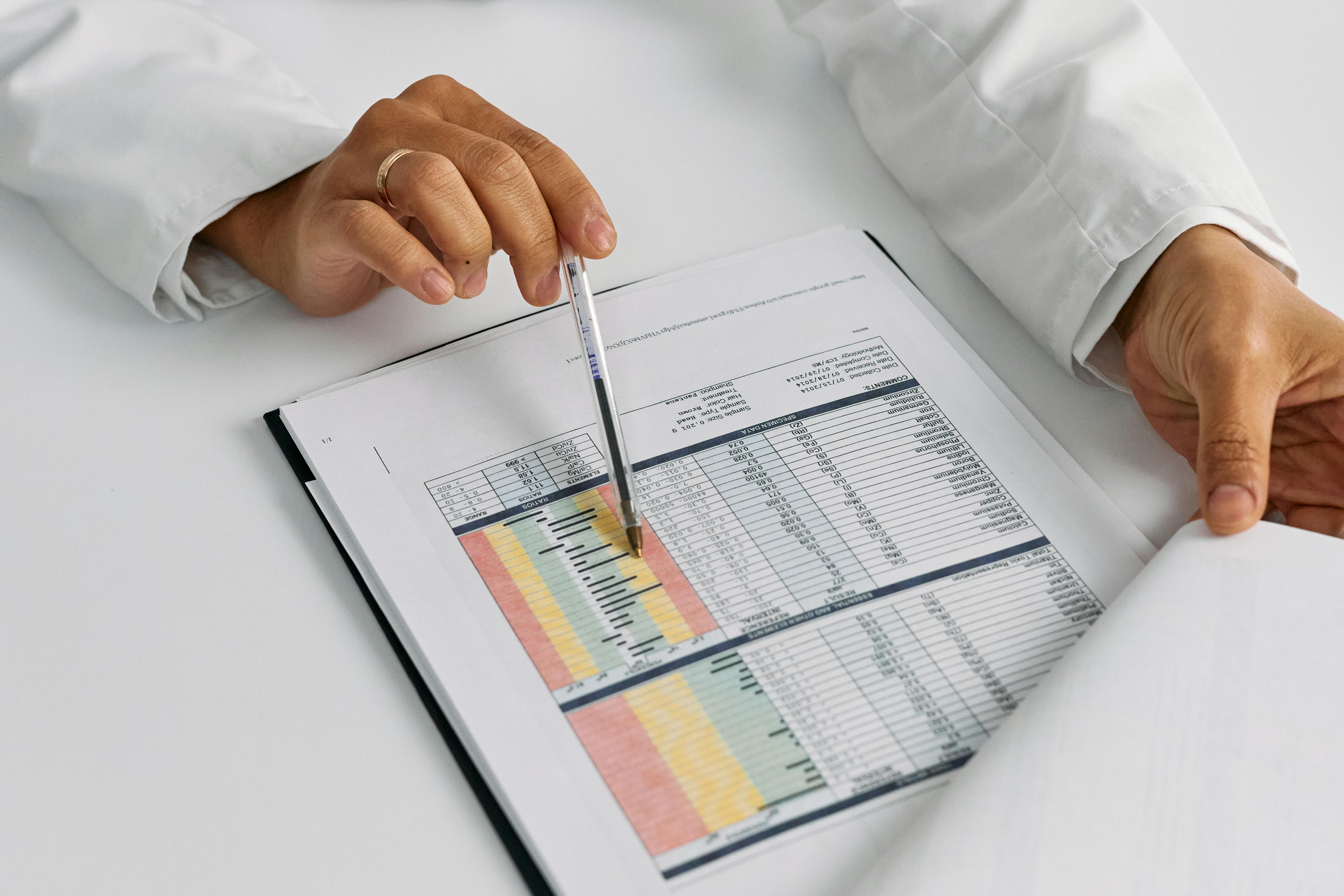 Semaglutide injection pen alongside clinician notes on cardiometabolic health