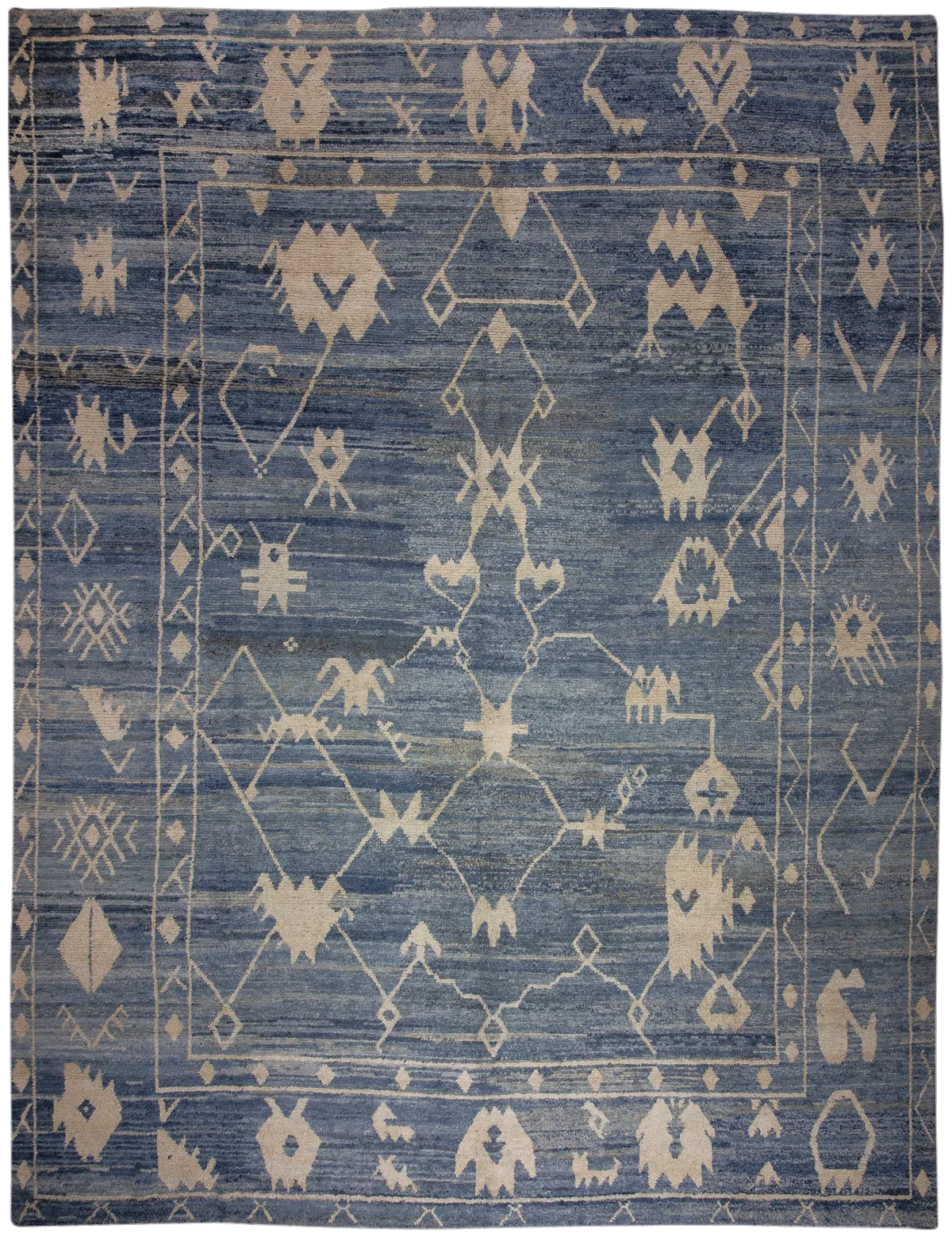Old Yarn PomPom Rug