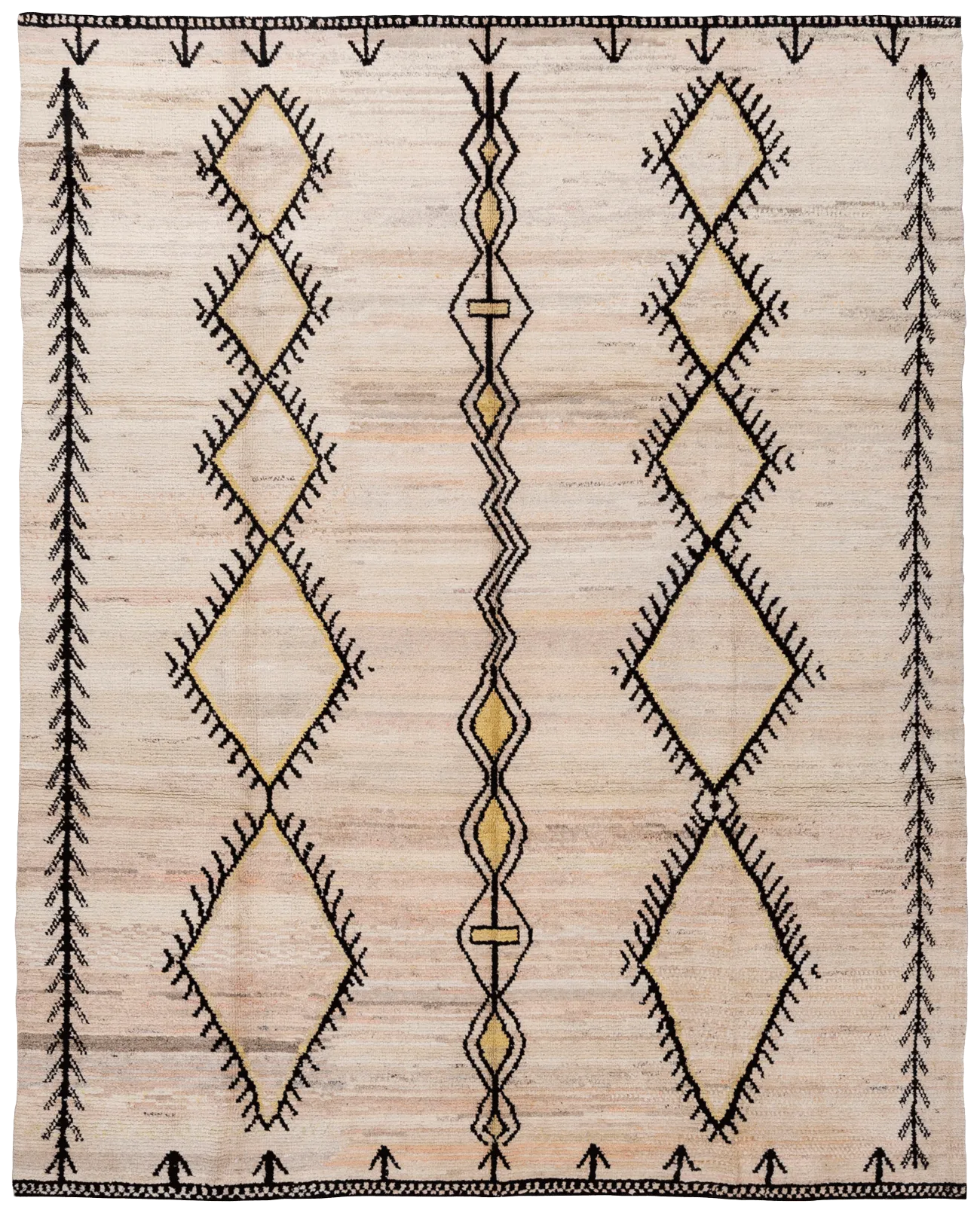 Old Yarn PomPom Rug