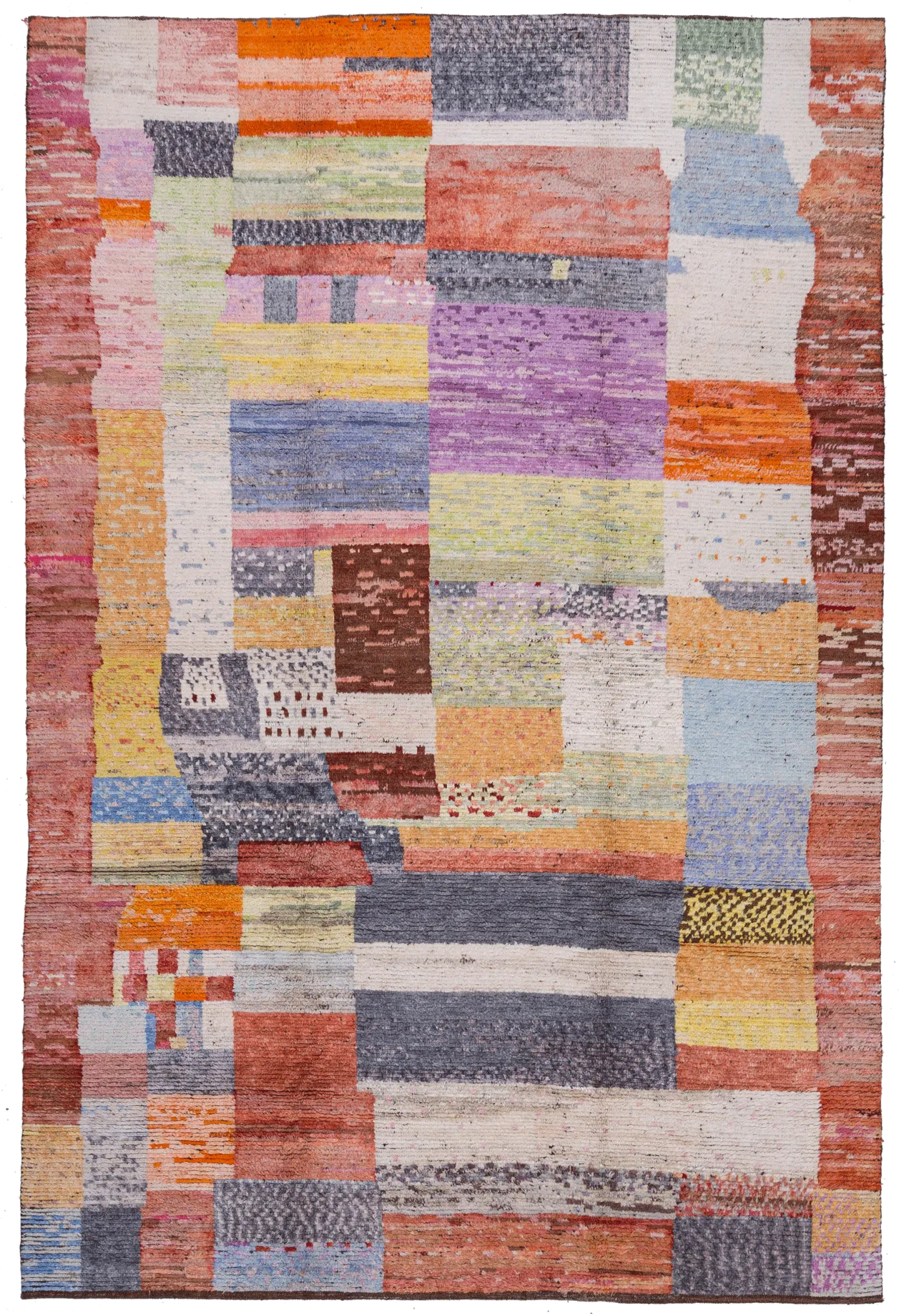 Old Yarn PomPom Rug