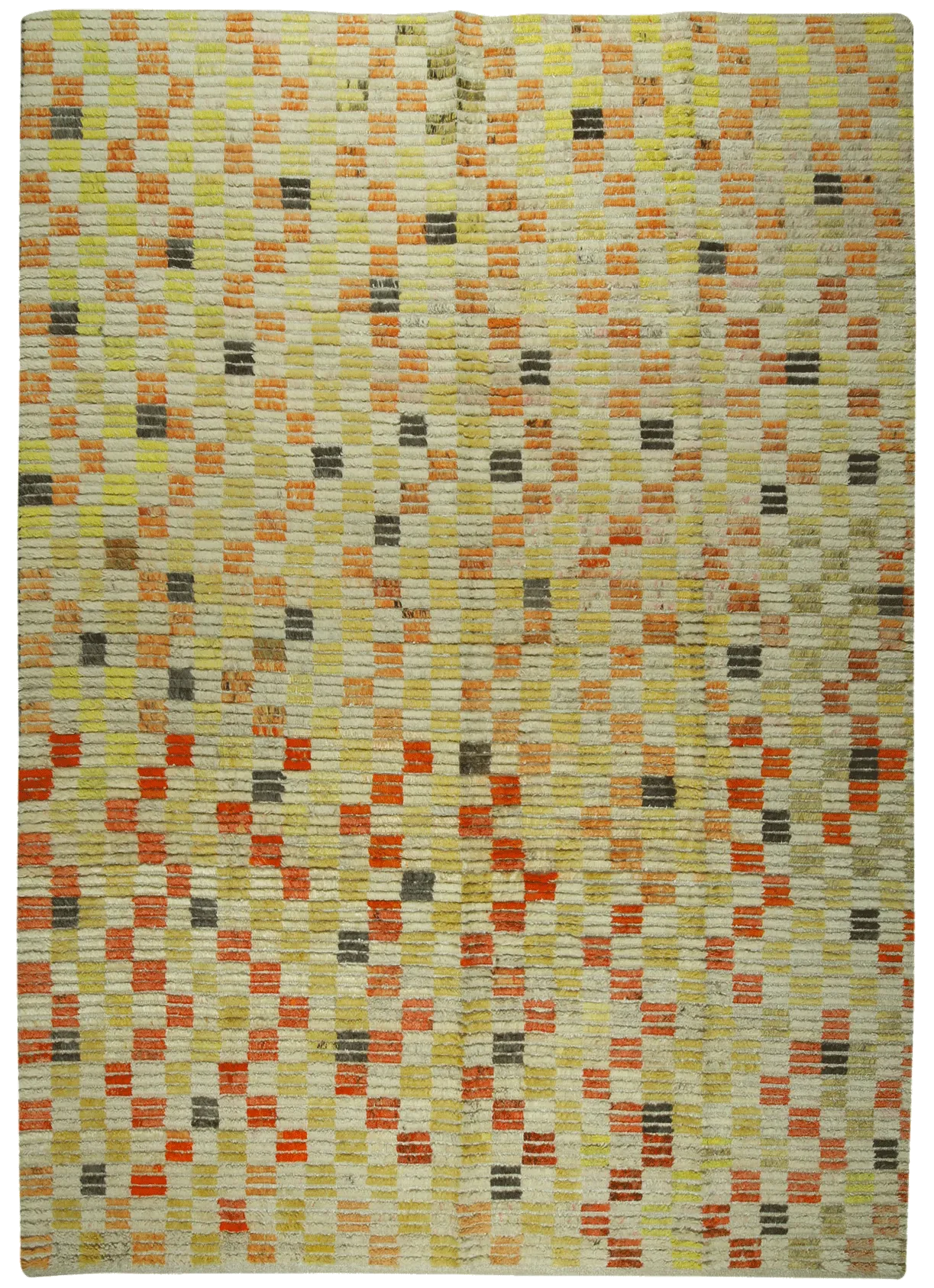 Old Yarn PomPom Rug
