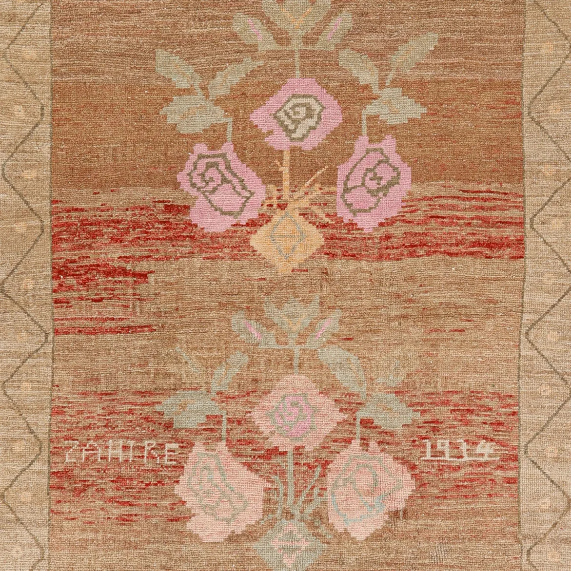 チベットラグ　ビンテージ手織り絨毯 41x59cm fine old rug チベットラグ ビンテージ手織り絨毯 41x59cm fine old rug