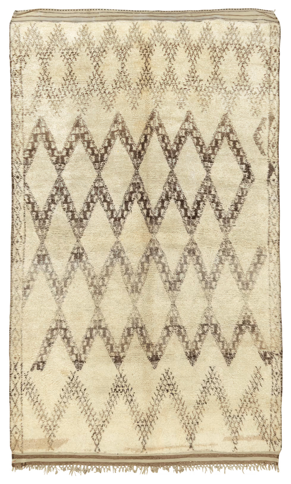 Vintage Moroccan Beni Ourain Rug