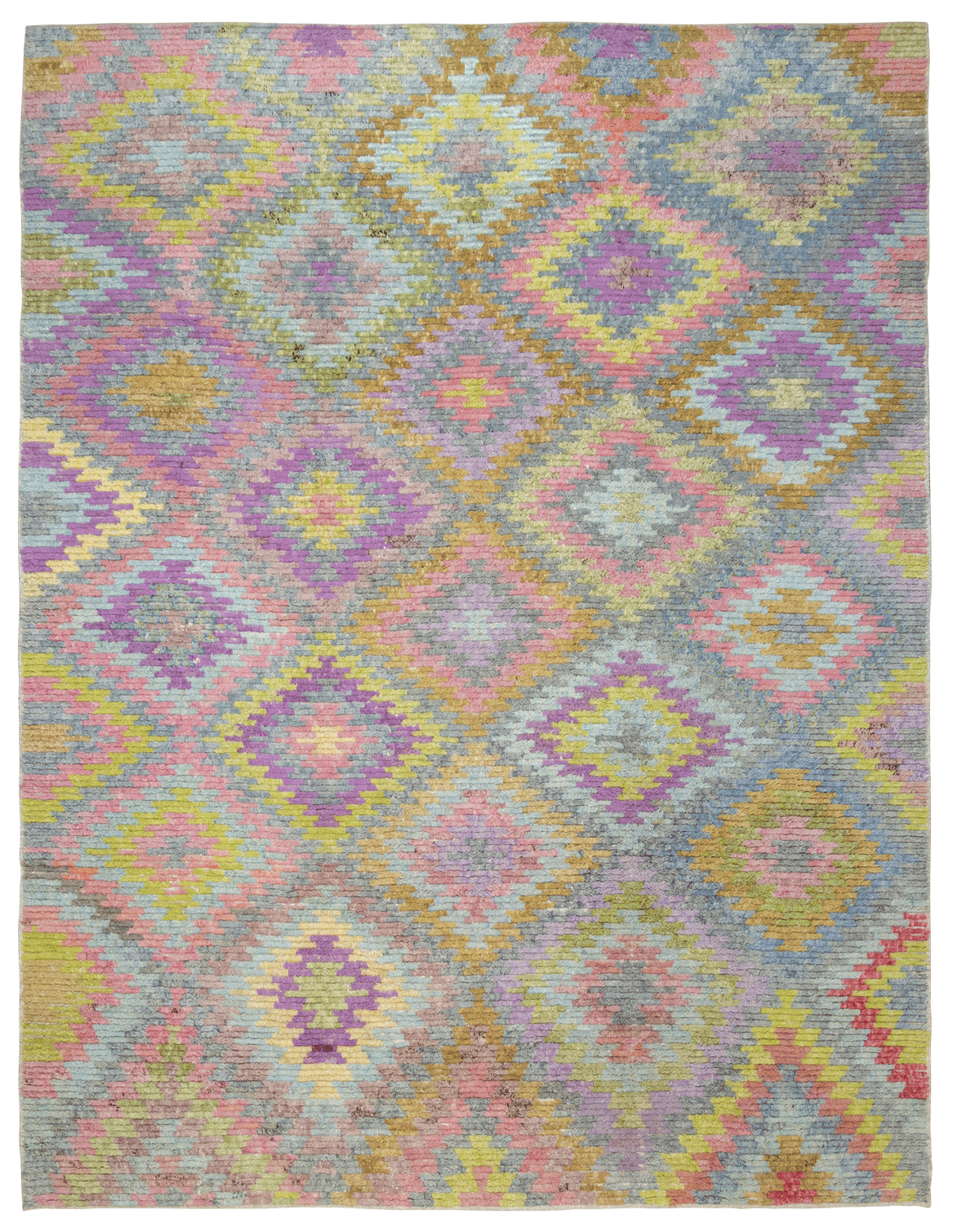 Old Yarn PomPom Rug