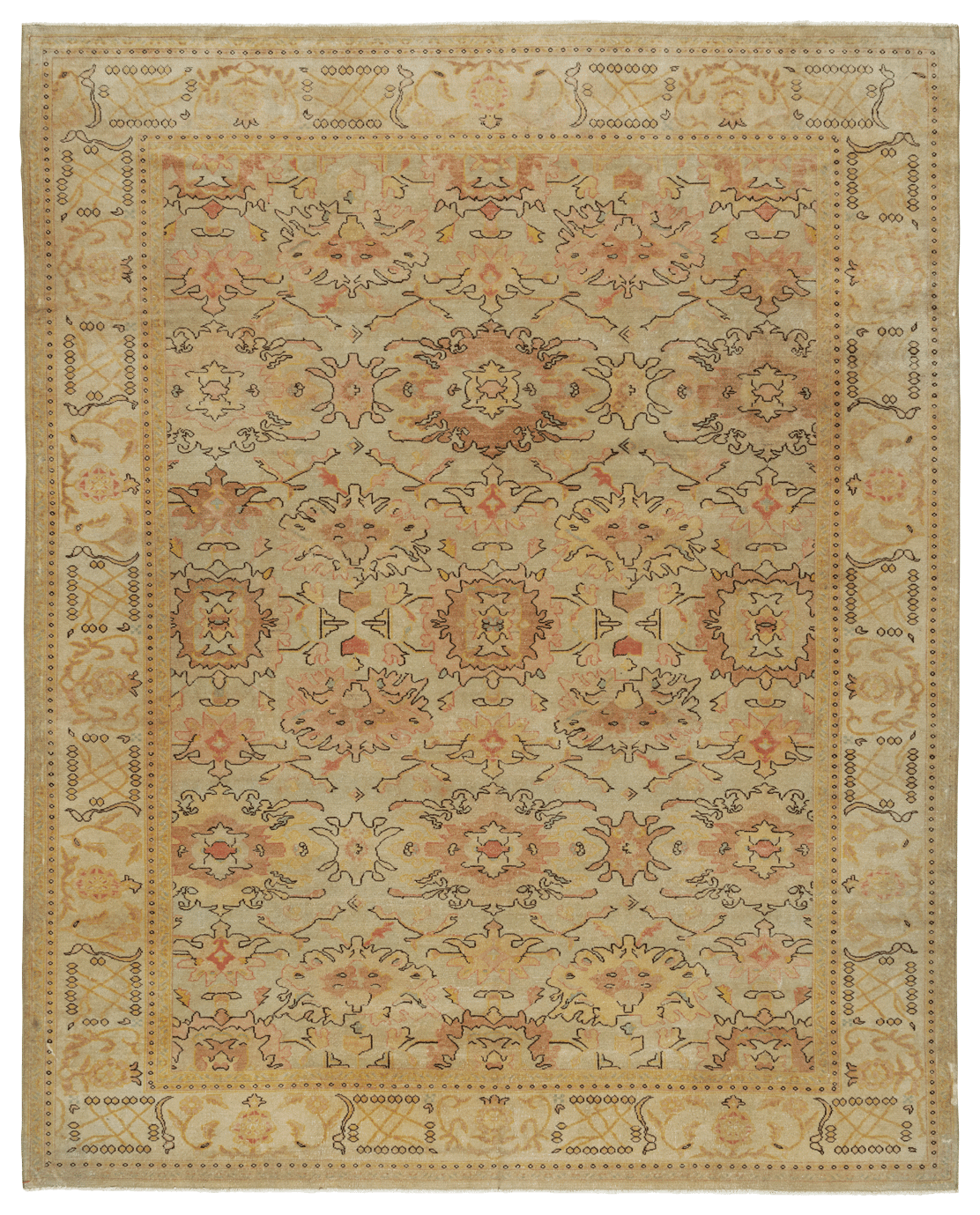 Oushak Low Pile Rug