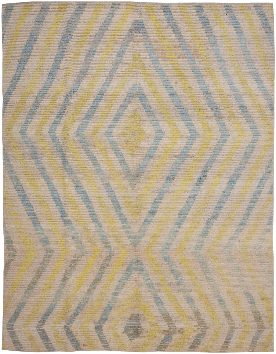 Old Yarn PomPom Rug
