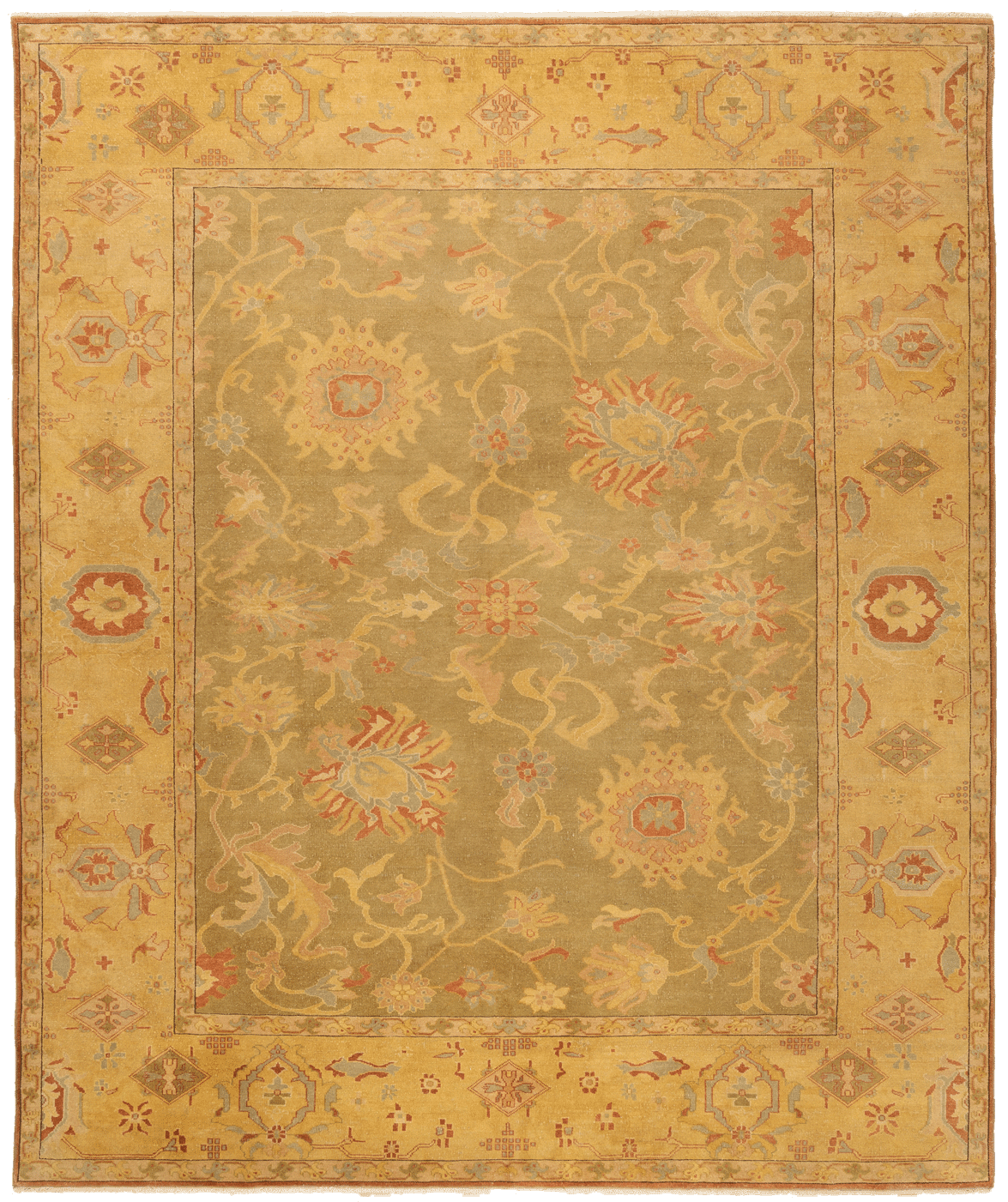 Oushak Low Pile Rug