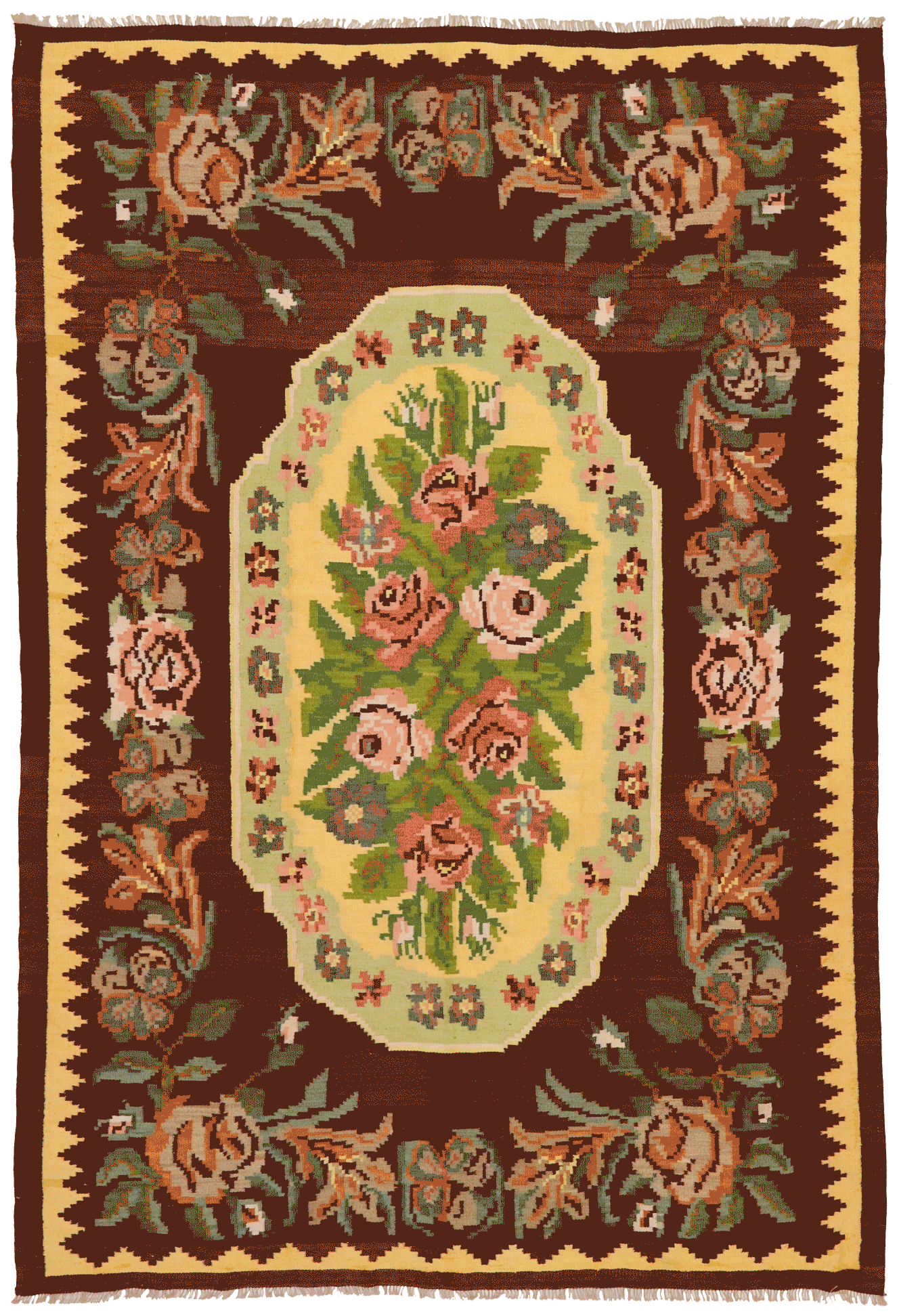 Vintage Bessarabian Kilim