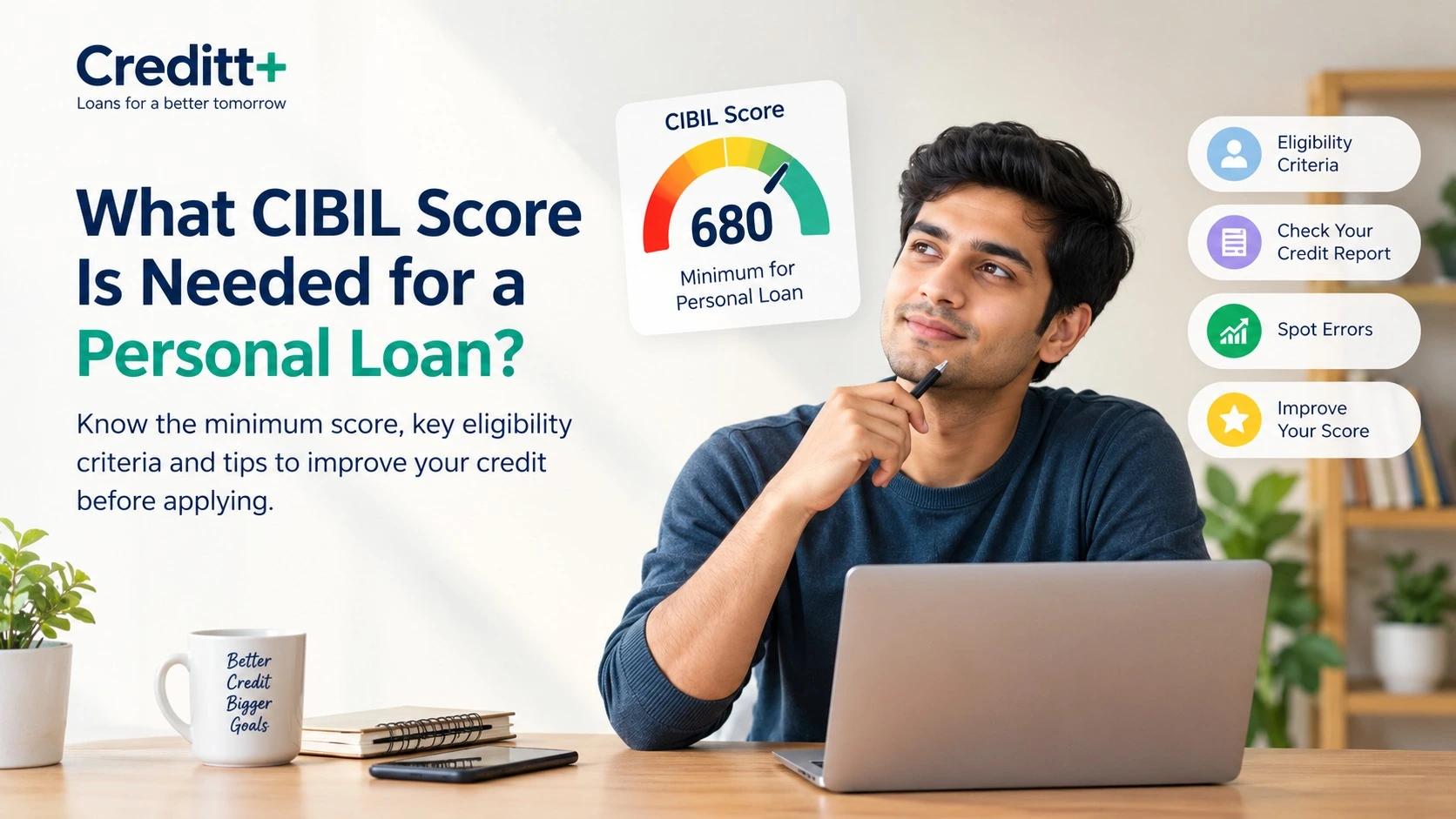 CIBIL Score required for personal loan eligibility in India