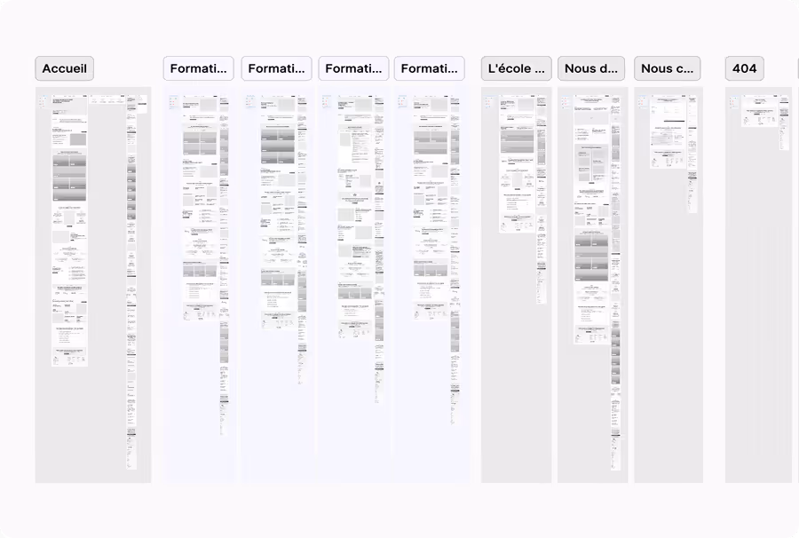 Phase wireframes