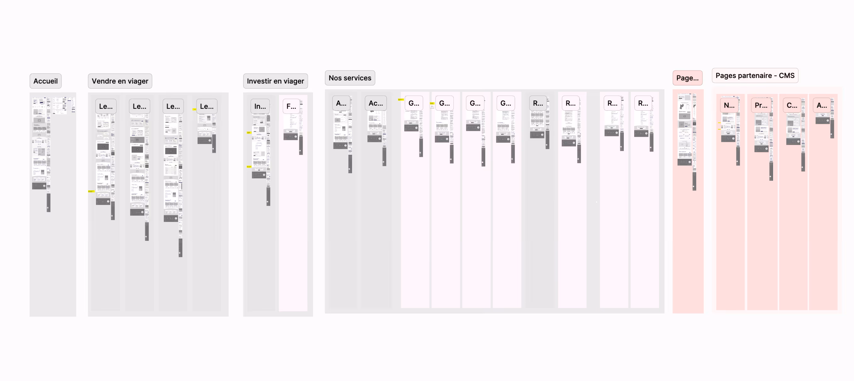 neo viager wireframes
