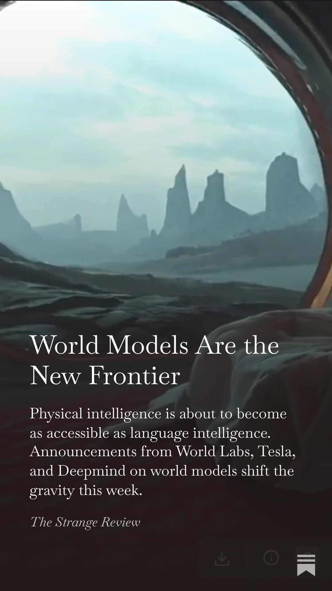 World Models Are the New Frontier