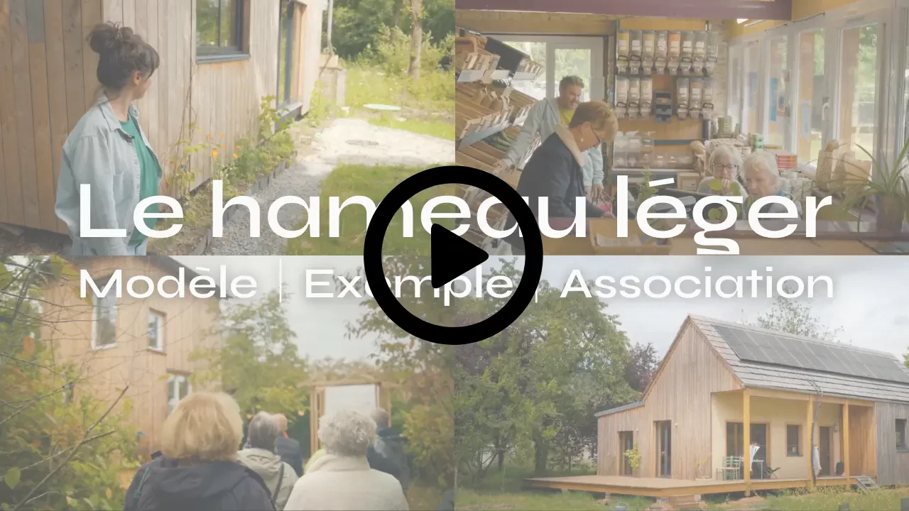 aperçu de la vidéo d'explication du modèle hameau léger au travers de l'exemple du hameau léger du placis