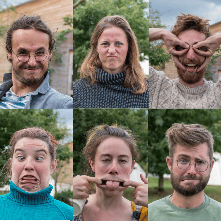 portraits de membres de l'équipe hameaux légers