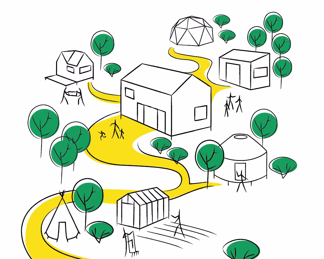illustration d'un hameau léger