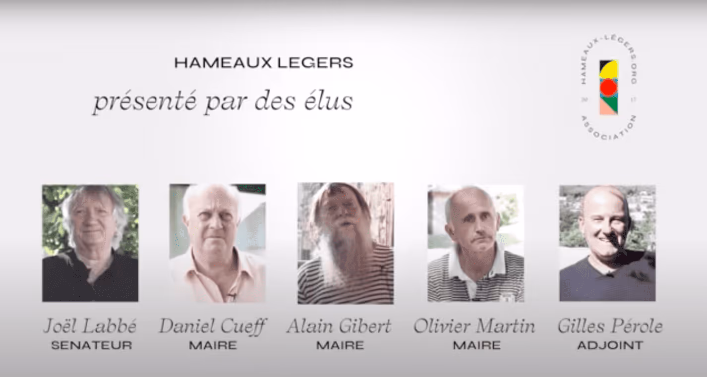 hameaux légers présenté par des élus