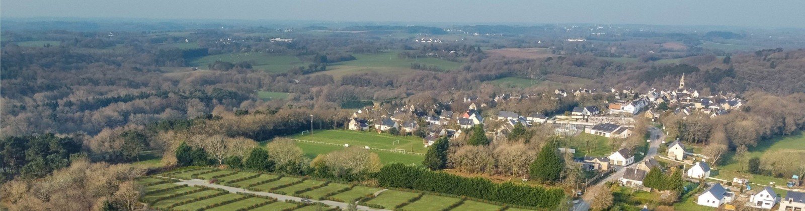 vue aérienne de brandivy