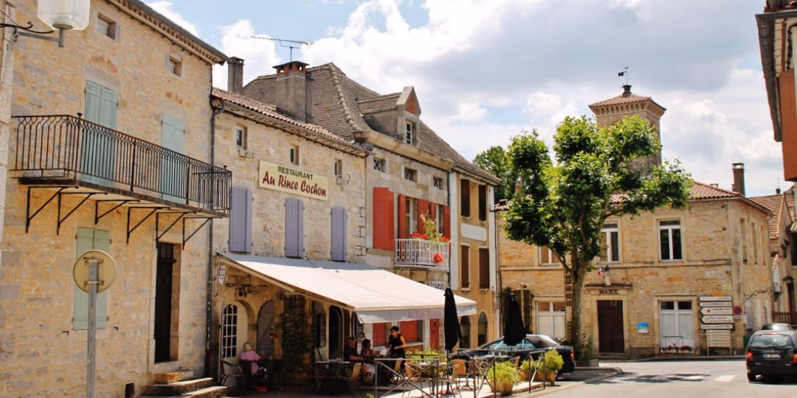 Centre ville de Limogne-en-Quercy
