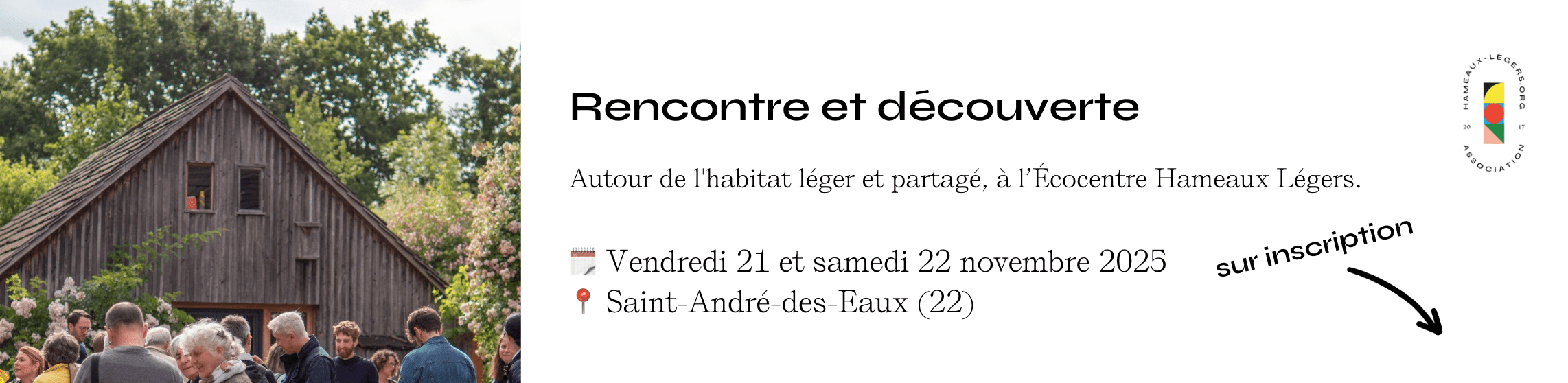 visuel formation à l'écocentre hameaux légers