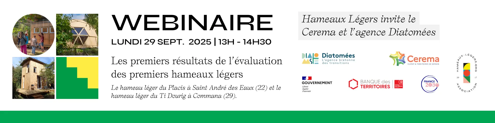 visuel du webinaire sur l'évaluation des hameaux légers