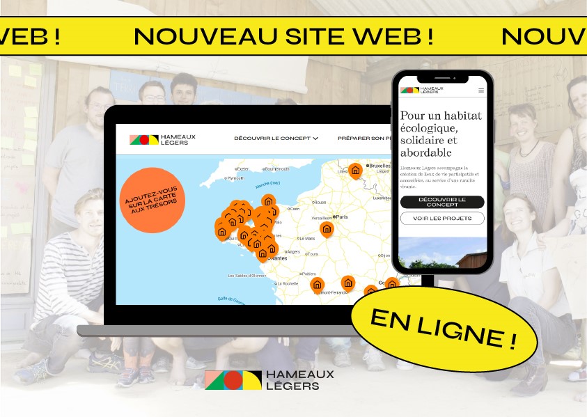 aperçu du nouveau site web sur des écrans de téléphone et d'ordinateur