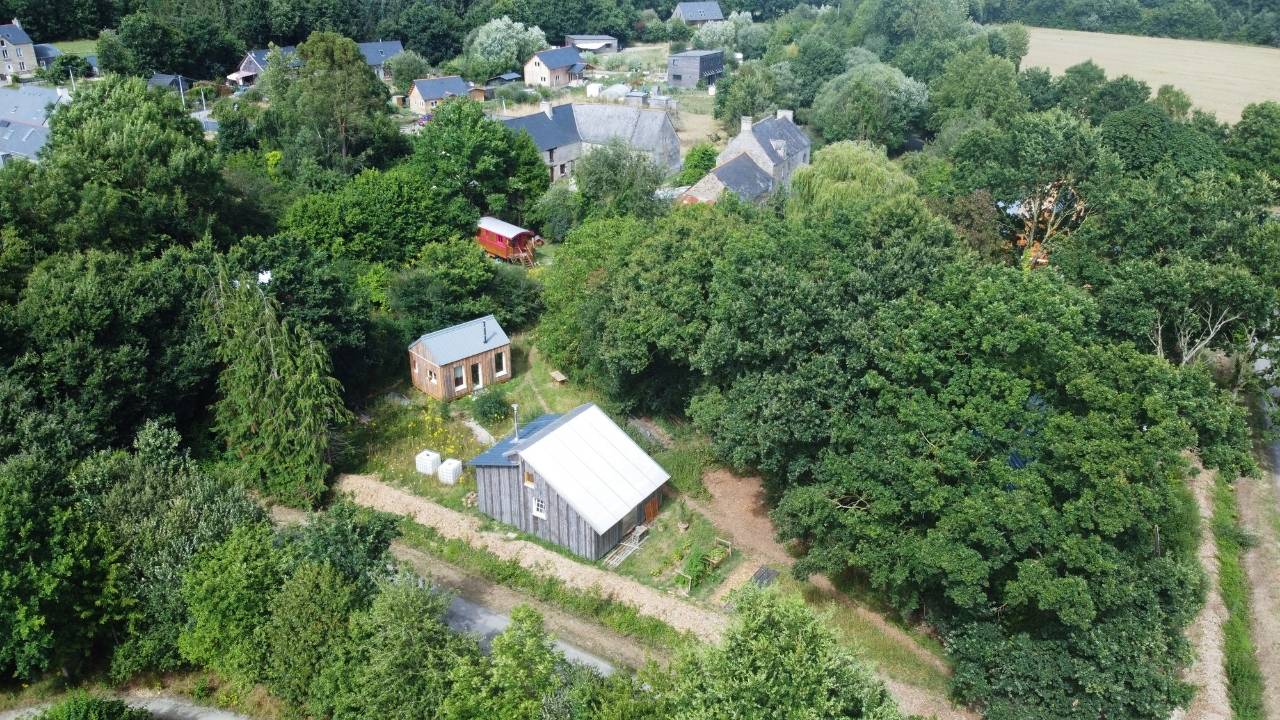 Hameau léger du Placis vu du ciel
