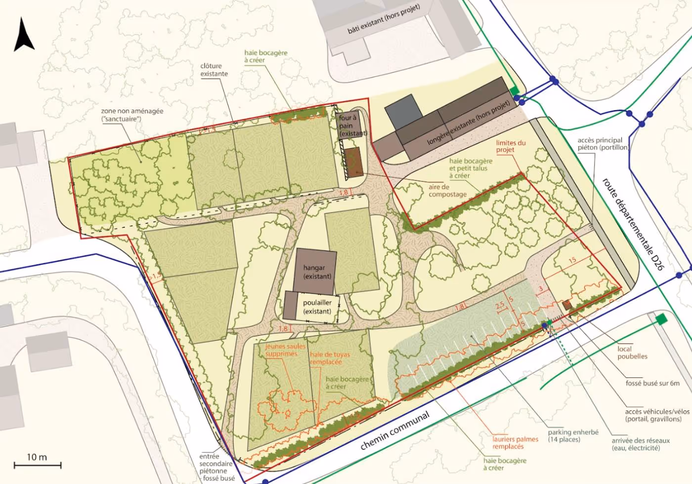 Plan d'aménagement du hameau léger du Placis