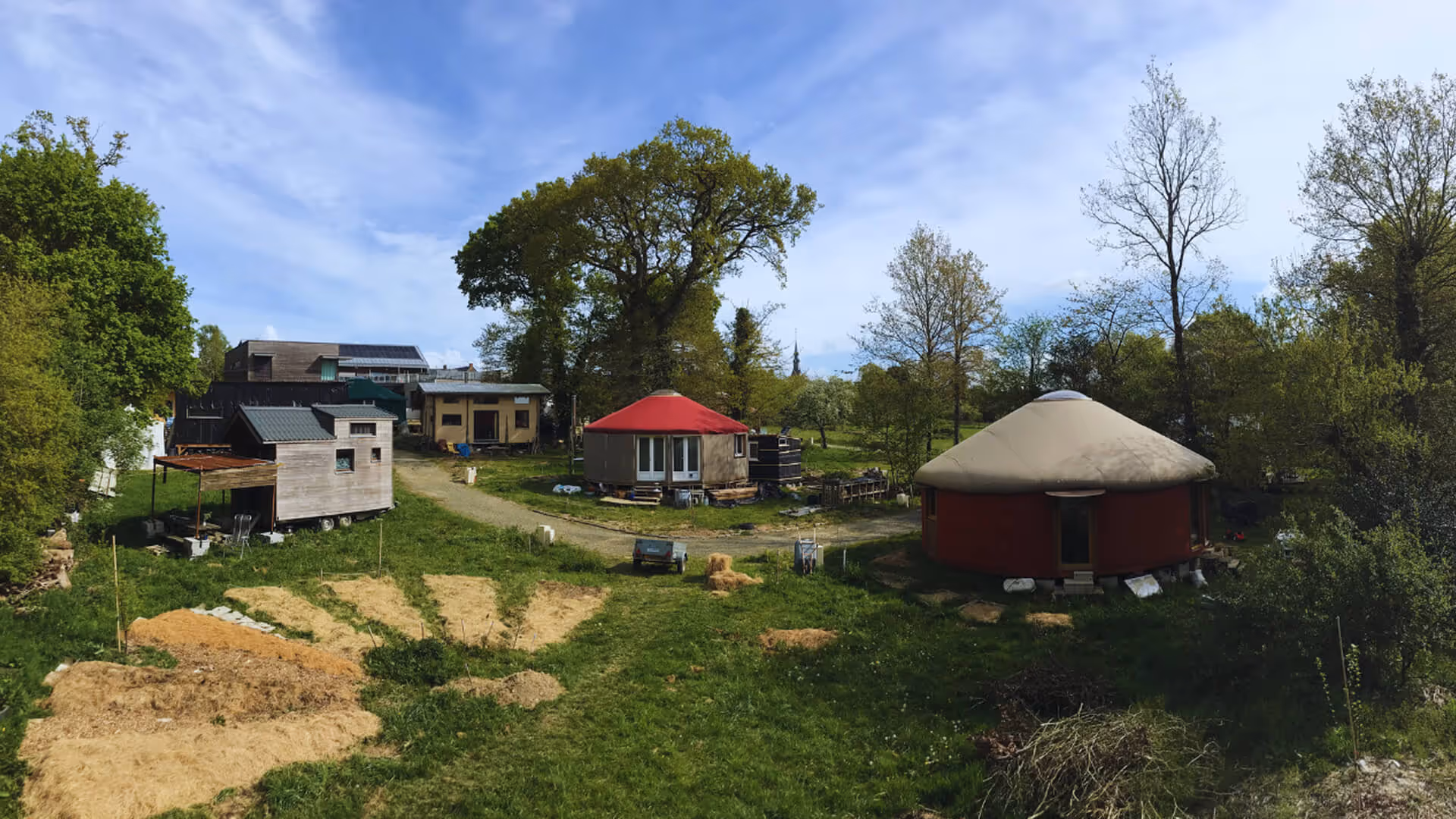 Vue du hameau léger de Guipel