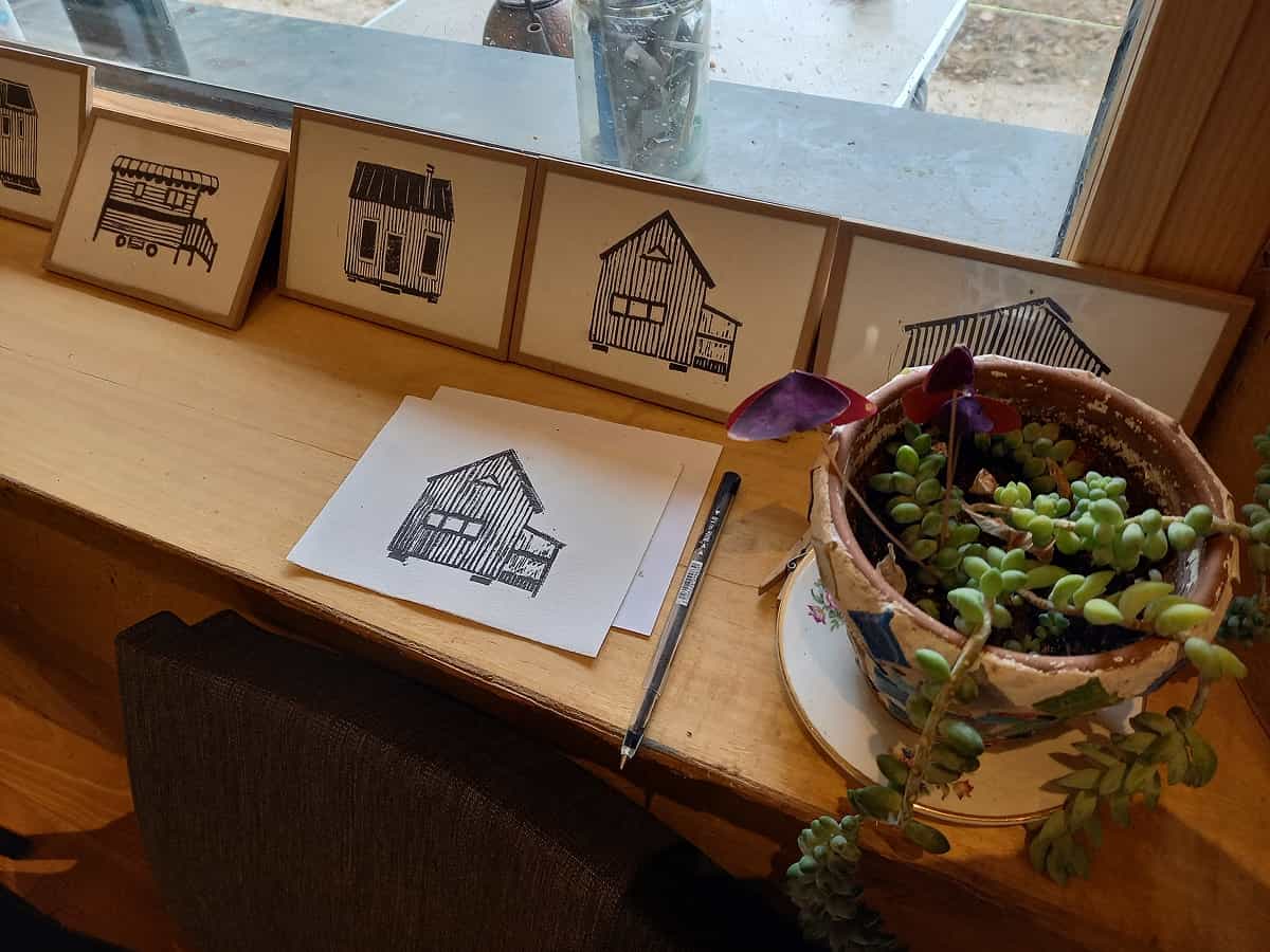 Illustrations d'habitats réversibles d'un hameau léger