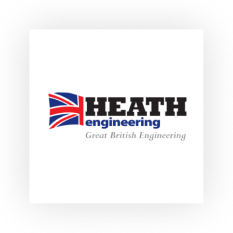 HEATH Engineering logo with stylized Union Jack flag and the tagline Great British Engineering.