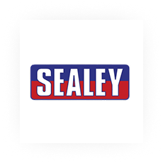 Sealey brand logo with white uppercase letters on a blue and red rectangular background.