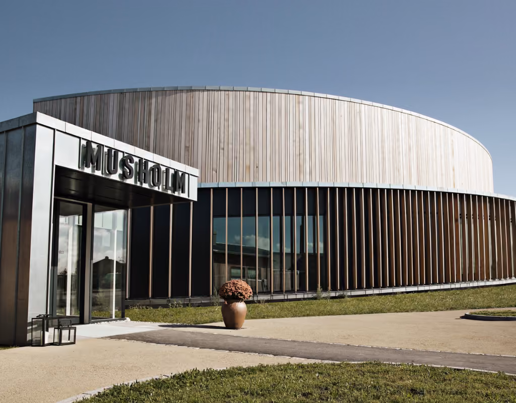 Musholm as seen from outside the main intrance