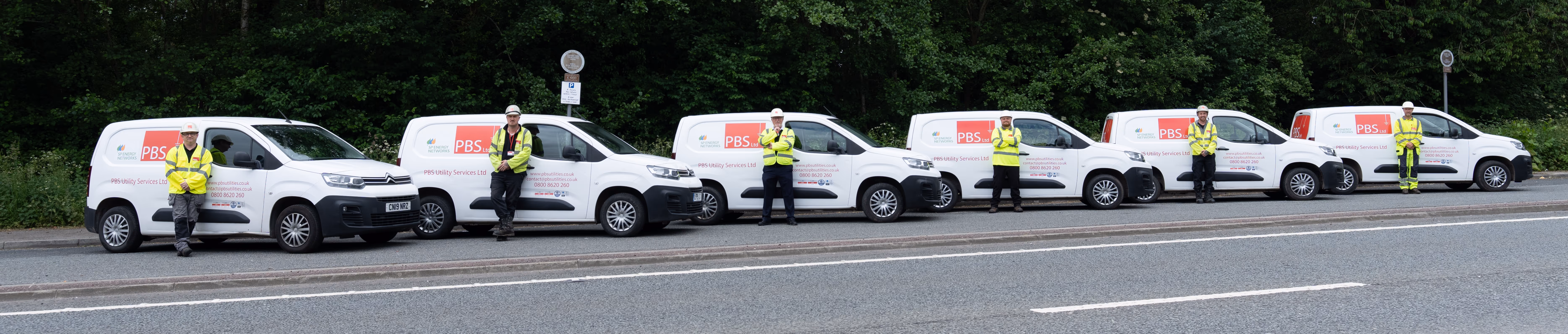 PBS has a number of experienced engineers and a fleet of vans