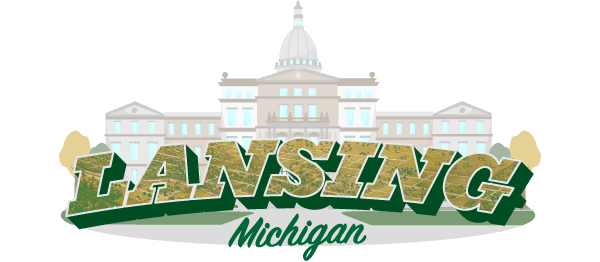 Skyline illustration of Lansing, Michigan.