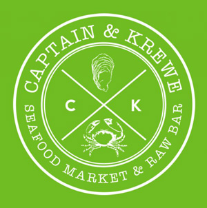 The logo of Captain & Krewe Seafood Market & Raw Bar